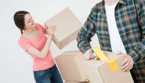 Packing and loading items for a Hanworth home move