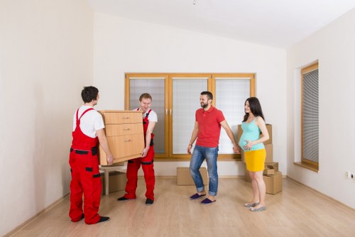 Professional packing boxes and moving supplies for a Hanworth home move