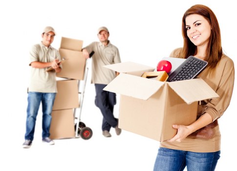 Business furniture and office equipment prepared for a Hanworth move