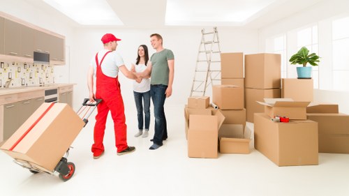 Packing and protecting office equipment before a move