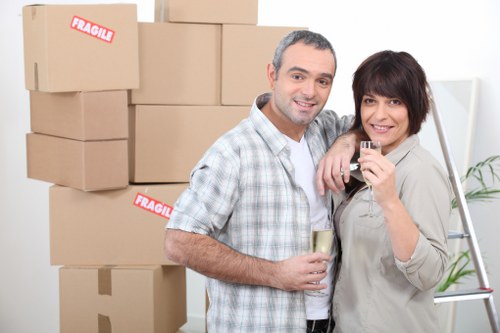 Careful room-by-room packing service for household belongings in Hanworth